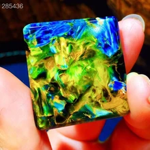 

Natural Blue Pietersite Rectangle Pendant Women Men 31.9x20x8.6 Pietersite Namibia Necklace Jewelry AAAAAA