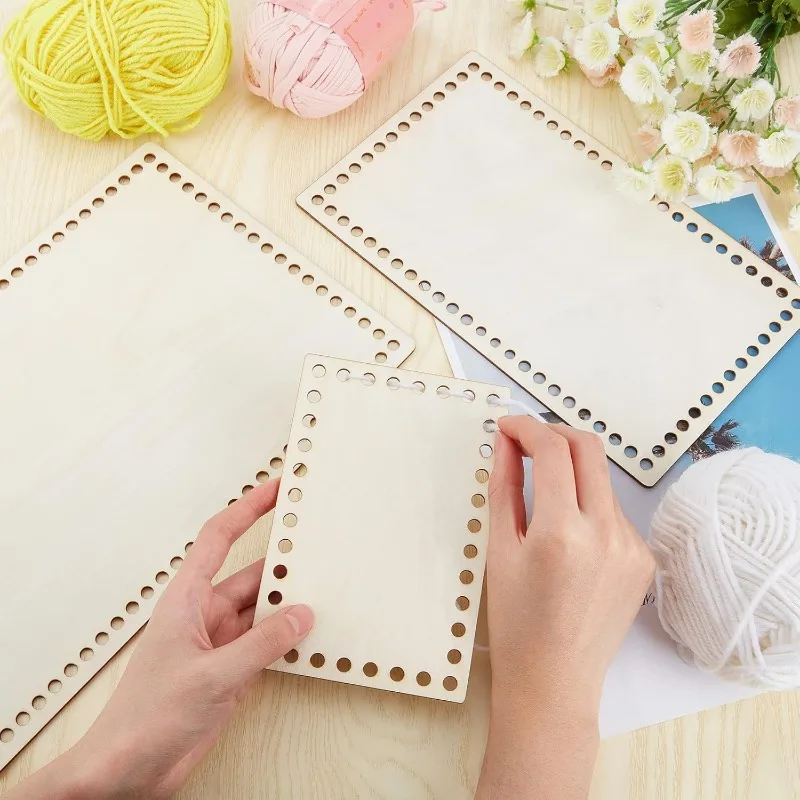 Crochet Basket Wooden Base Shaper 3 Sizes for DIY Knitting