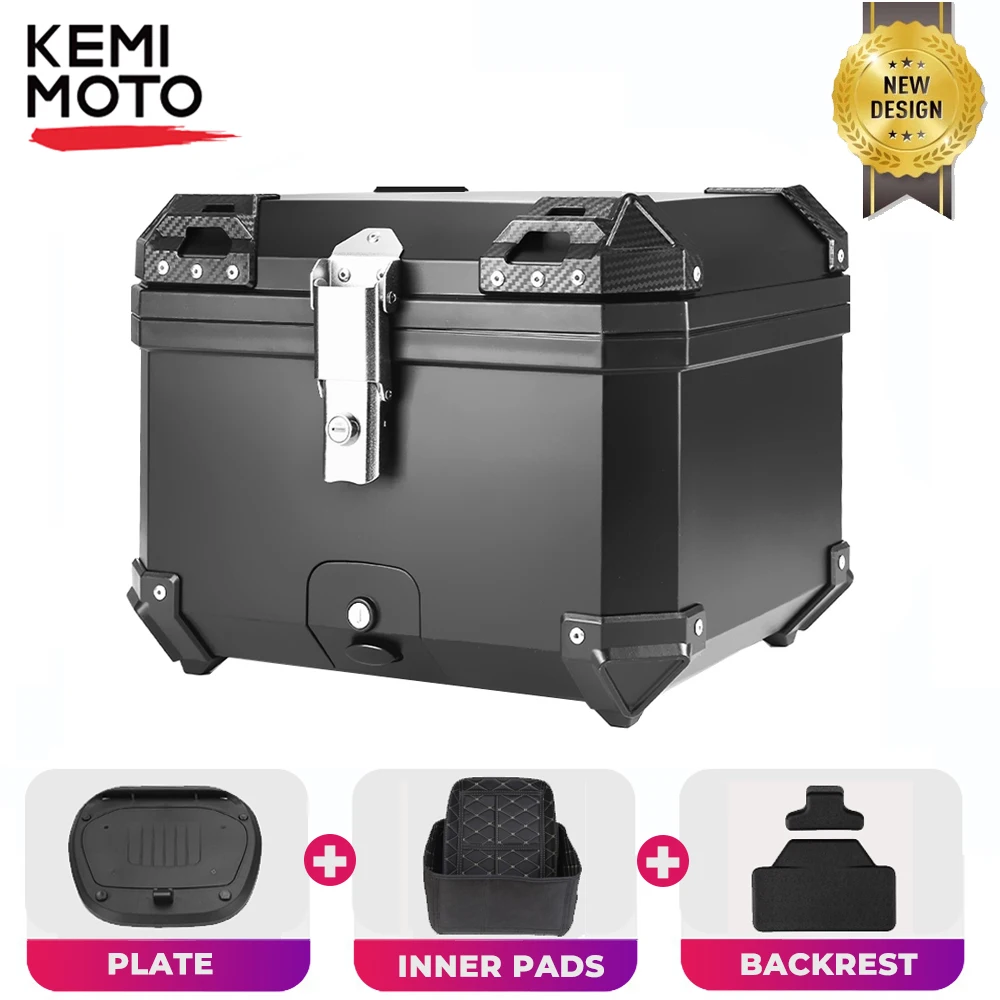 45L Motorcycle Helmet Box Universal Top Tail Rear Luggage Storage Tool Cases Lock For BMW R1200GS R1250GS R1200GS 1200 GS LC ADV new arrival 4 2l tool box for bmw r1250gs r1200gs r 1250 gs lc adv f850gs f750gs adventure motorcycle aluminum side box cases