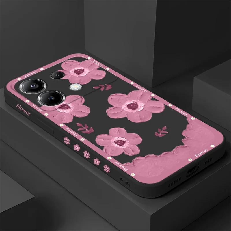 Strawberry Floral Silicone Phone Case