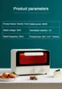 DMWD 12L Electric Oven Multifunctional Mini Baking Oven 800W Household Bread Pizza Baking Machine Double Knob Timing 220V 6