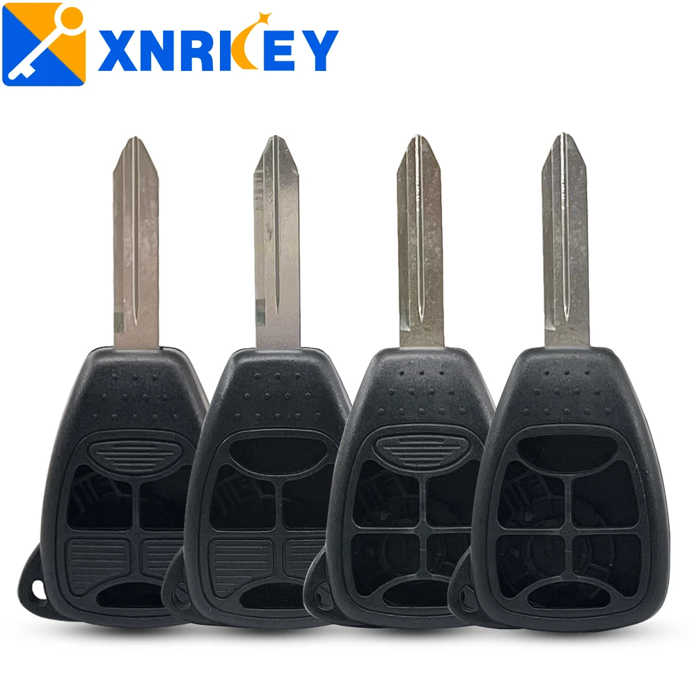 

XNRKEY Remote key Shell Fob Car Key Case Shell For Chrysler/ with marker position/small Button/with Battery seat/NO Button skin