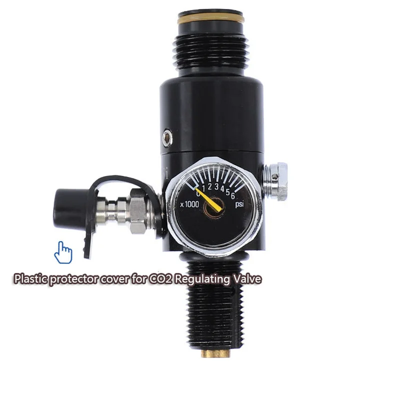 HPA сжатый воздух Co2 ЦИЛИНДР фоторегулятор клапан 4500psi Выходное давление M18 * 1,5