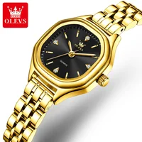 OLEVS 5888 Ladies Watch Elegant Fashion Square Quartz Watch Waterproof Luminous Wristwatch Girlfriend Lovers Gift Box Reloj