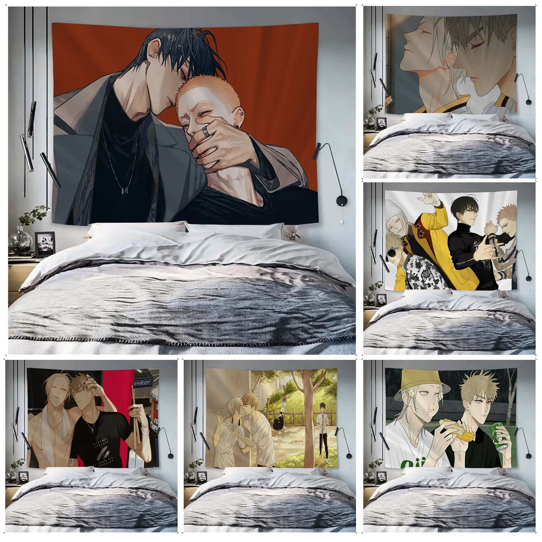 

Anime 19 Days Tapestry Cartoon Tapestry Art Science Fiction Room Home Decor Wall Hanging Sheets