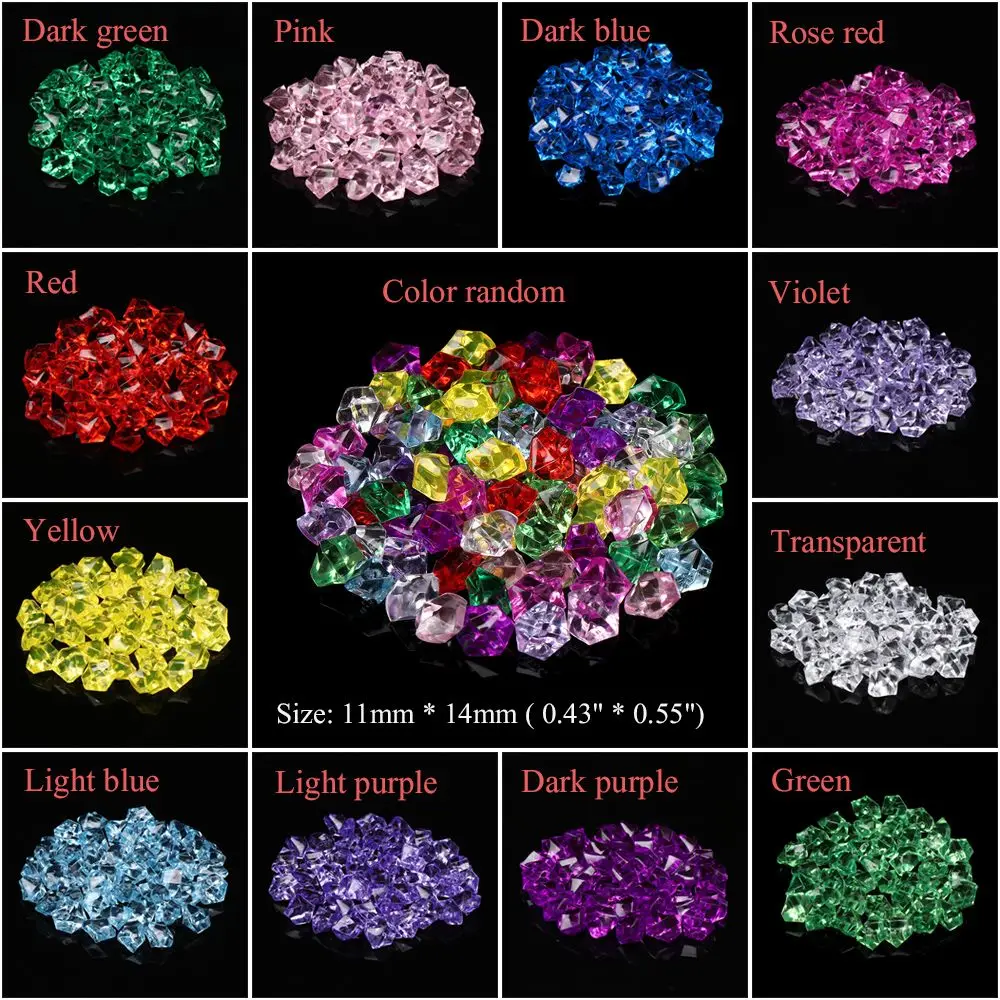 Title 3, 50Pcs/bag Colorful 1.4*1.1cm Aquarium Acrylic S...
