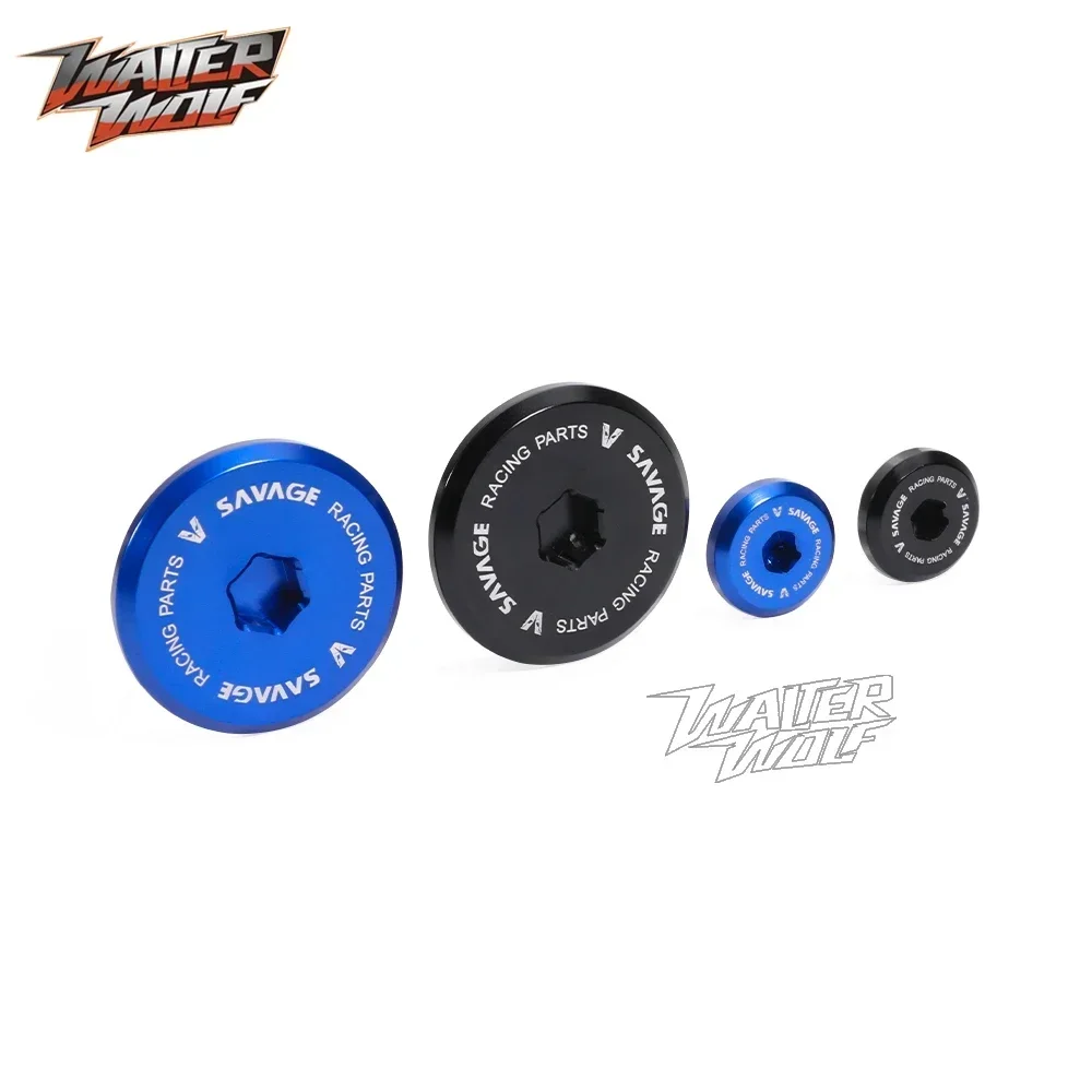 Motorcycle Engine Cover Engine Cover Protector Engine Guard Blue Enduro Engine Crankcase Screw Cap Plug for Yamaha WR250F WR450F YZ250F YZ450F 2010-