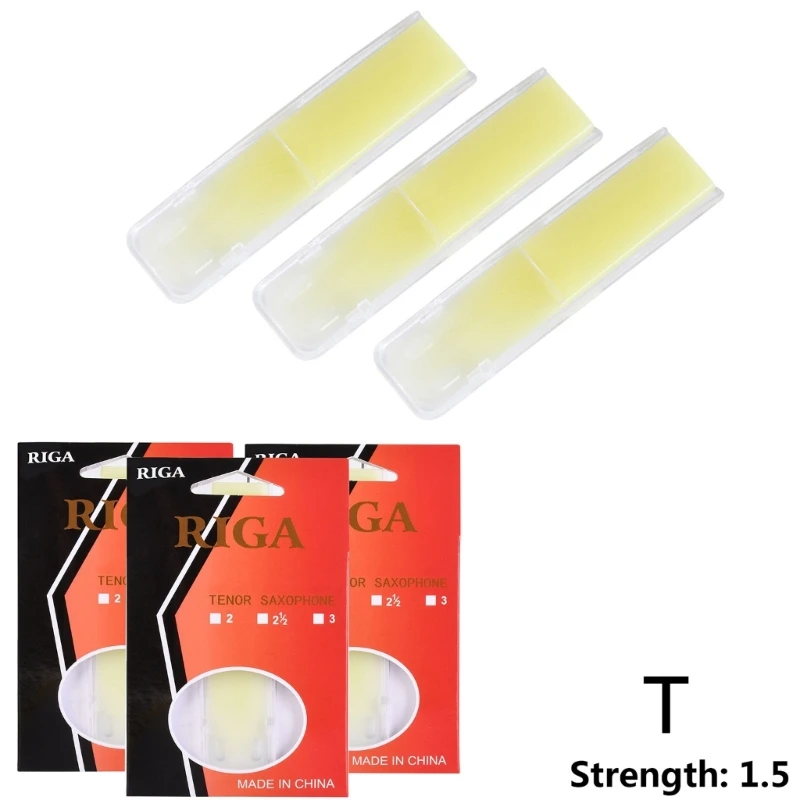 Saxophone Reeds Saxophone Accessories Clarinet Accessories Alto Saxophone Sax Reeds Strength 1.5 2.0 2.5 Alto Saxophone Reeds Resin Reed for Clarinet Soprano or Sax