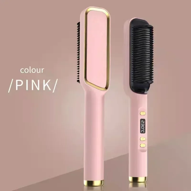 Multifunctional Electric Heating Hair Straightening Curling Iron Negative Ion Straightening Comb Anti-scald Styling Tool 6