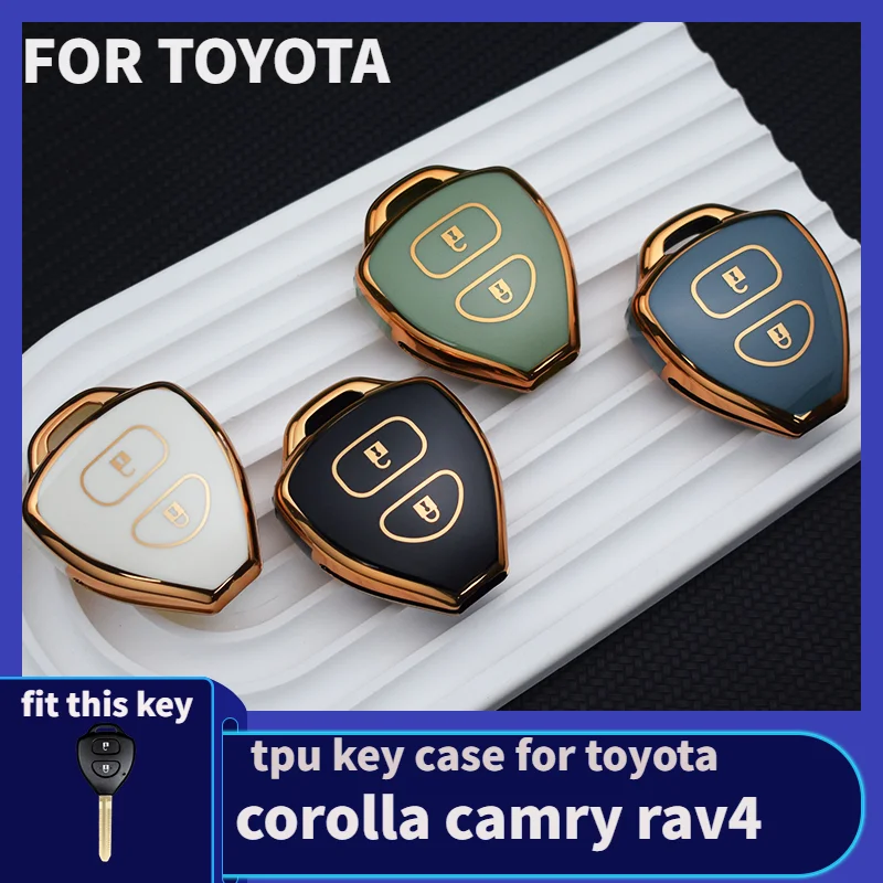 [최신|인기상품]가면무도회 => TPU 자동차 키 케이스 커버, 도요타 코롤라, 뉴 VIOS, 캠리, 야리스, RAV4, 하이럭스, 크루저, 포츄어용, 자동차 키 쉘 거치대 보호대 [ChinaNOW | 추천상품]