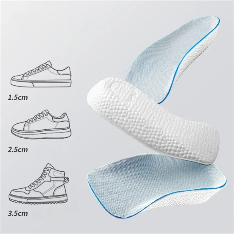 Height Increase Insoles for Men Women Shoes Flat Feet Arch Support Orthopedic Insoles Sneakers Heel Lift Memory Foam Shoe Pads shoe insoles orthopedic insoles