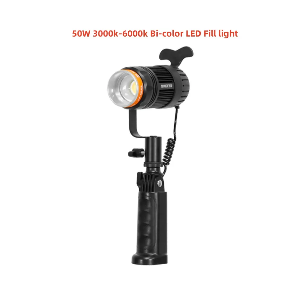 

YONGEER 50W 3000k-6000k Bi-color LED Fill light Video Photography Lighting For Live Stream Photo Studio Light with