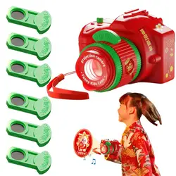 Kids Video Camera Children Early Education Projection Camera Night Light Toy And Party Decor Ornaments Festive Party Favor And