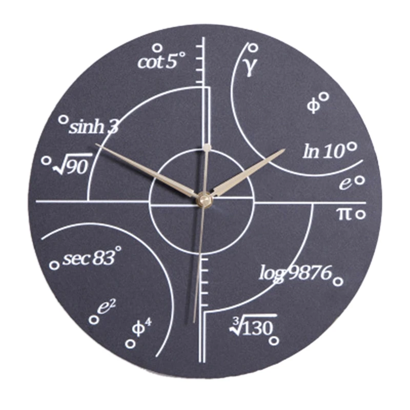 

Function Formula Wall Clock Frameless Dial Cartoon Clocks Children's Room Decor Hanging Watch Living Room Home Design A