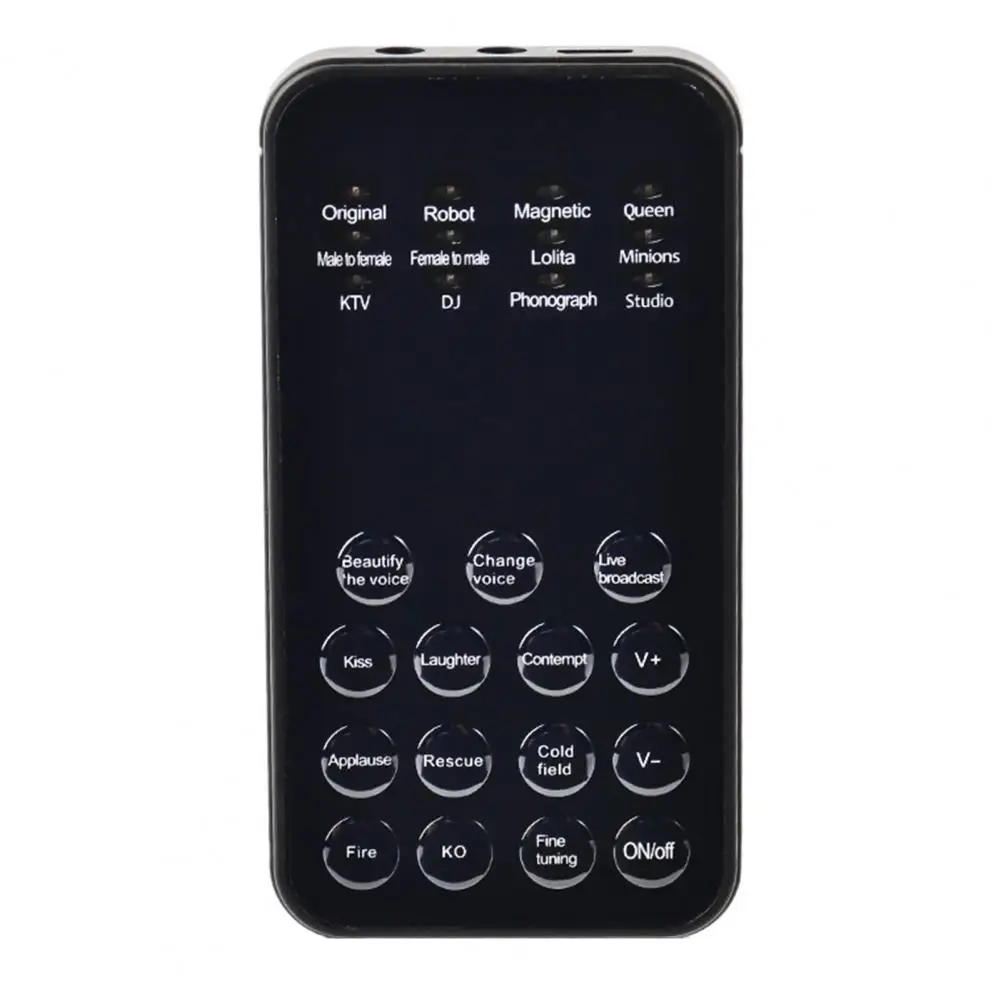 Voice Changer Device Widely Compatible Voice Modulator Changer Microphone Mini Sound Card