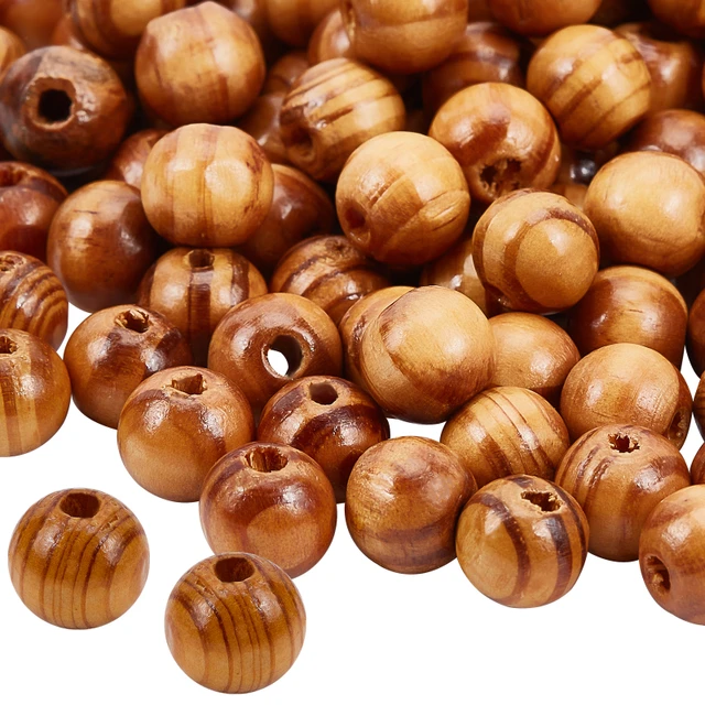 Wooden Bead, Natural Beads Round Wood Beads for Crafts DIY Handmade  Decorations Craft Making - AliExpress
