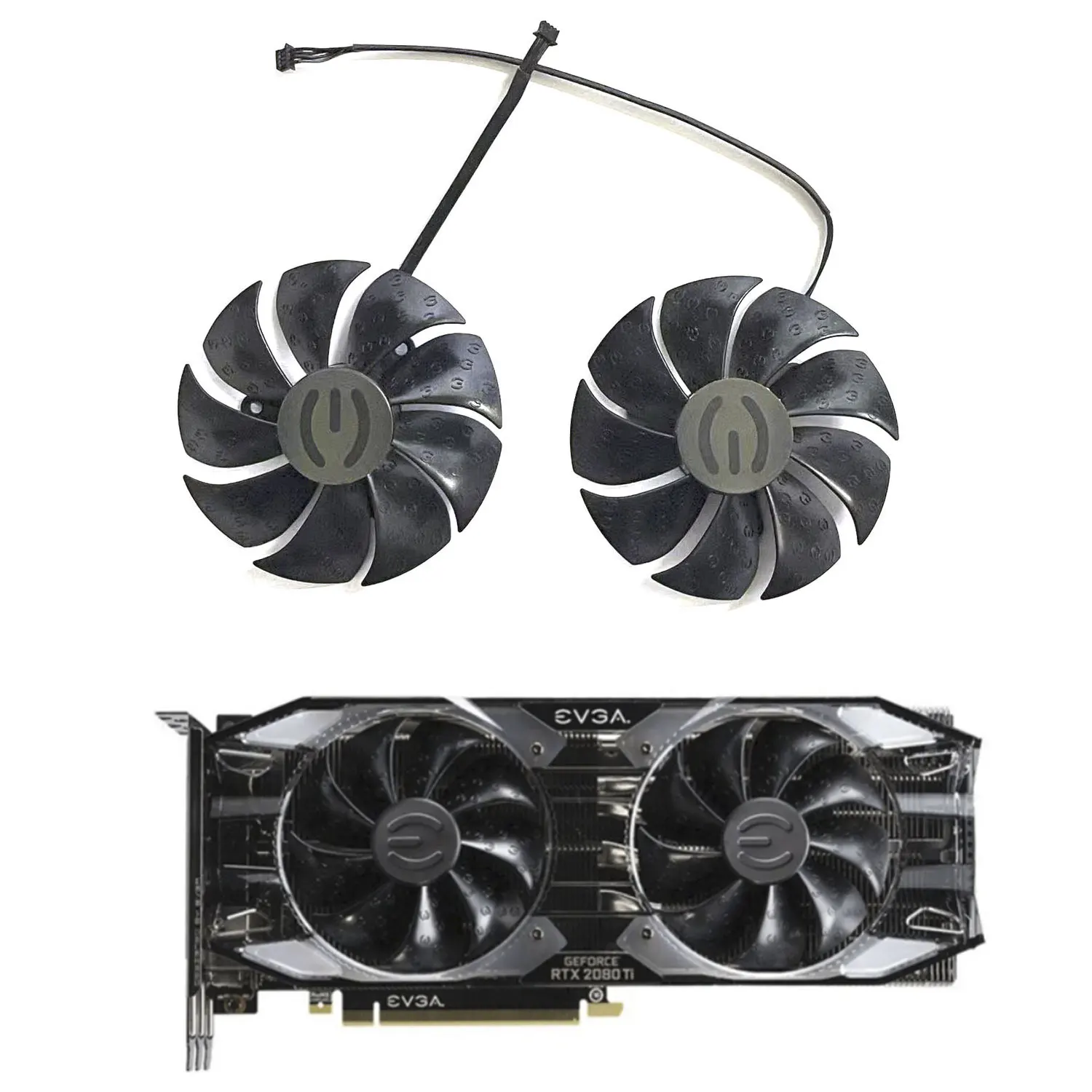 Nuovissima Ventola Gpu 87Mm 4Pin Dc 12V 0.55A Muslimx2080Ti Per Evga Rtx2080Ti 2080 2070 2060 Xc Ultra Raffreddamento Della Scheda Grafica
