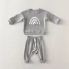 Fashion Baby Clothes Set Spring Toddler Baby Boy Girl Casual Tops Sweater + Loose Trouser 2pcs Newborn Baby Boy Clothing Outfits 5