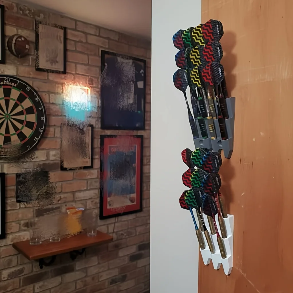 Minimalist Dart Display Rack 1/2pcs Wall Mount Holds 9 Darts Sturdy Polypropylene For Home Game Room Gift for Players
