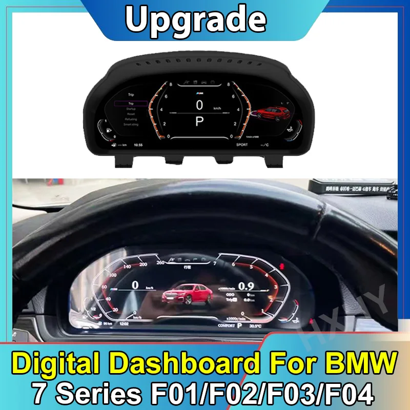 

Car LCD Digital Cluster Virtual Cockpit SpeedMeter Dash For BMW 7 Series F01 F02 F03 F04 2009-2015 Instrument Screen Panel Unit