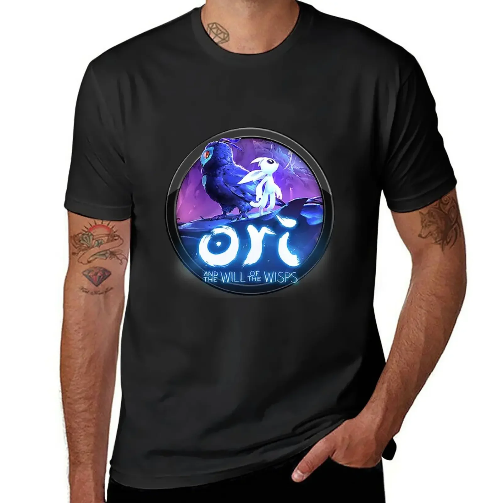 T-Shirt Ori E The Will Of The Wisps T-Shirt Da Uomo Vintage Bianca Per Ragazzi