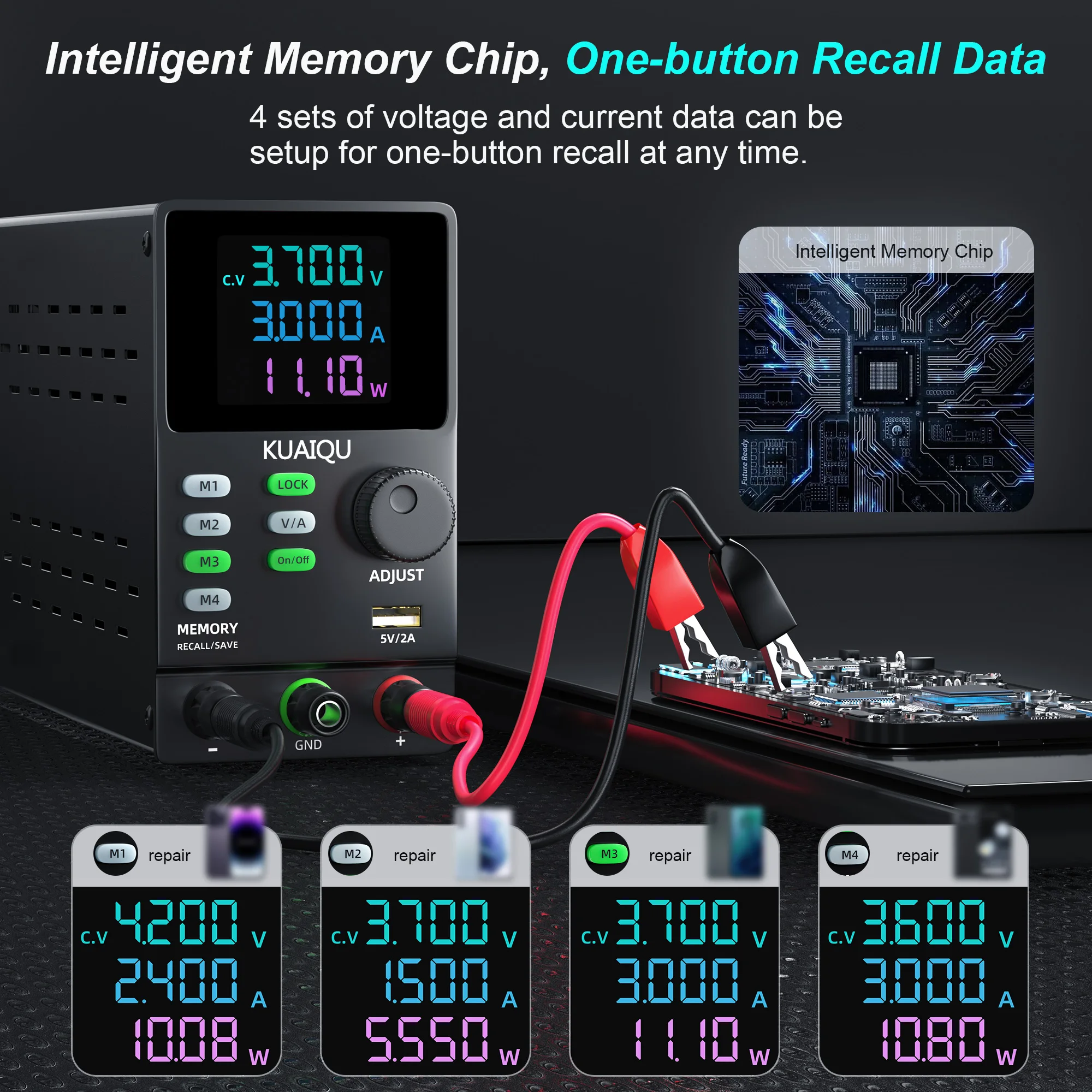 Alimentatore Da Banco KUAIQU 300V 1A Programmabile - Display LCD, USB, Software PC Per Laboratorio - Foto 3