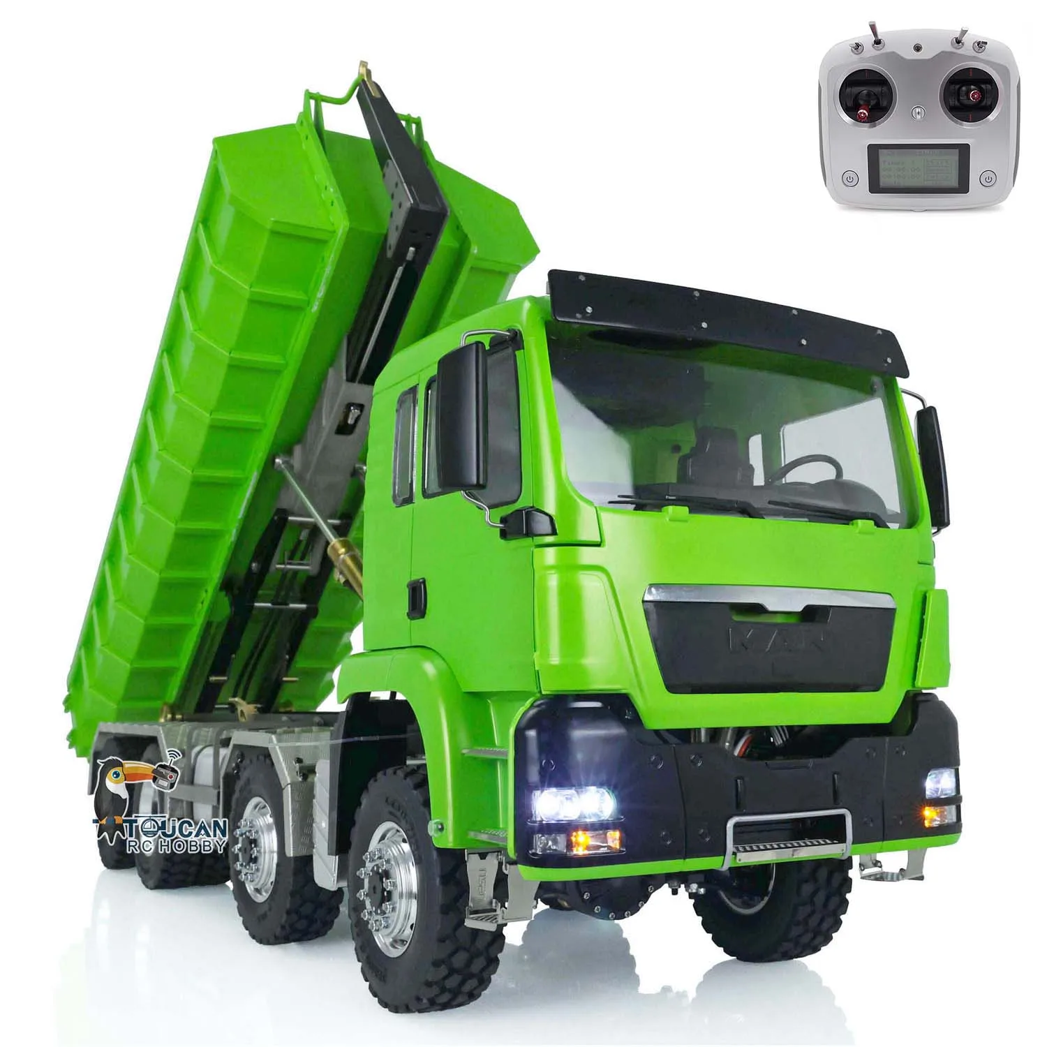 

LESU 1/14 RC Roll On/Off Tipper Truck for TGS 8x8 Hydraulic Dumper Car Model Gift Light Sound THZH1428-SMT1