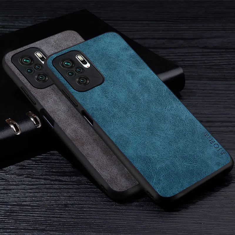 

Premium PU Leather Phone Case for Xiaomi Poco M5s Scratch-Resistant Solid Color Cover for Poco M5 M5S Case Coque Funda