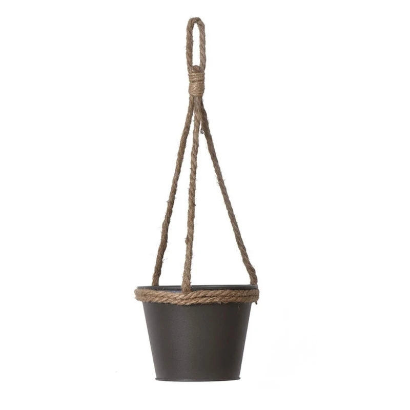 

N0HB Indoor Hanging Planter for Garden Decors Decorative House Hanging Flowerpots