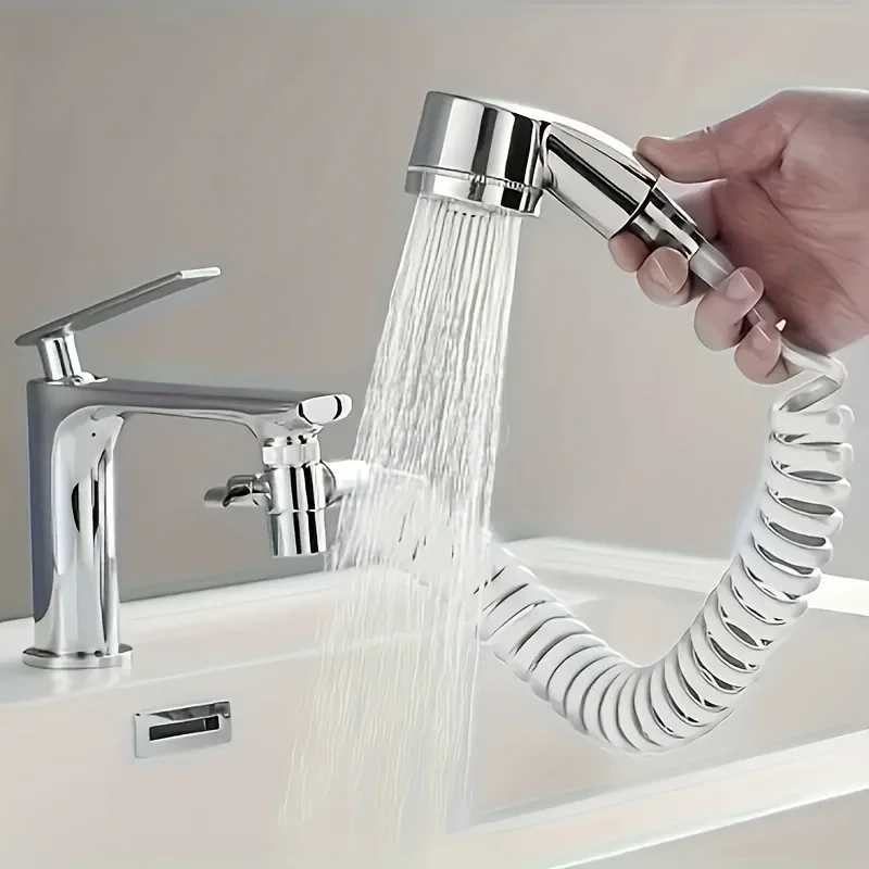 Wandmontierter Wasserhahn-Verlängerer mit Duschkopf, Haustier-Badeadapter, Perfektes Weihnachts- und Halloween-Geschenk für Tierbesitzer – Detail 5