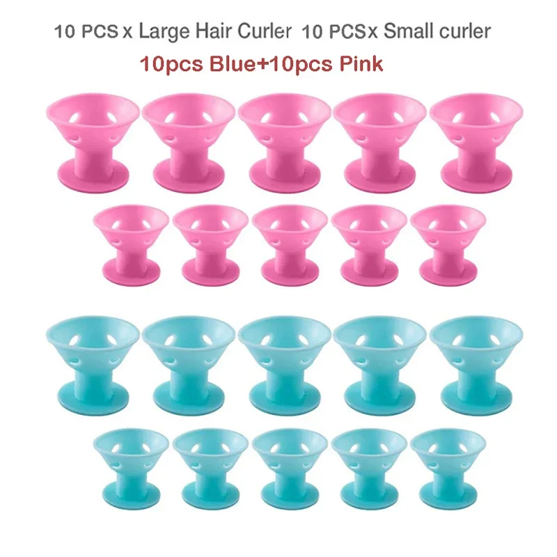 Silicone Curling Iron Hair Curler No Heat Soft Rubber Magic Curly Hair Products No Clip Hair Rollers Curlers DIY Styling Tools