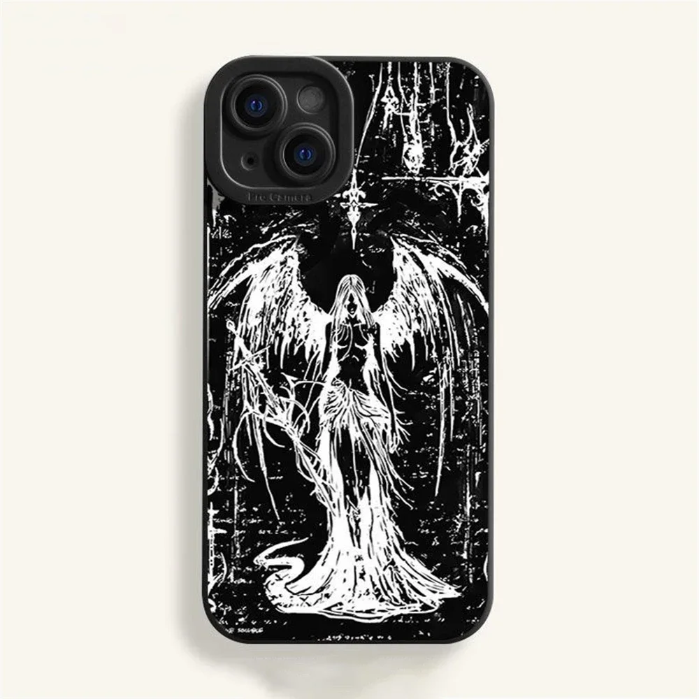 Luxury BURGA Black Angel Demon Phone Case