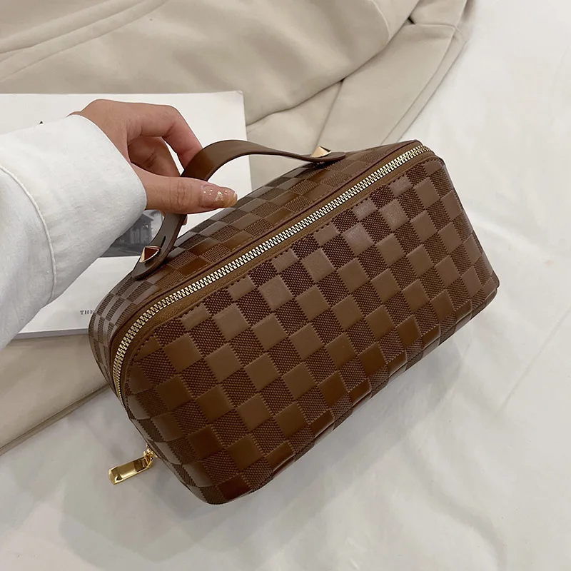 Louis Vuitton Vintage Cosmetic Train Case - Brown Cosmetic Bags