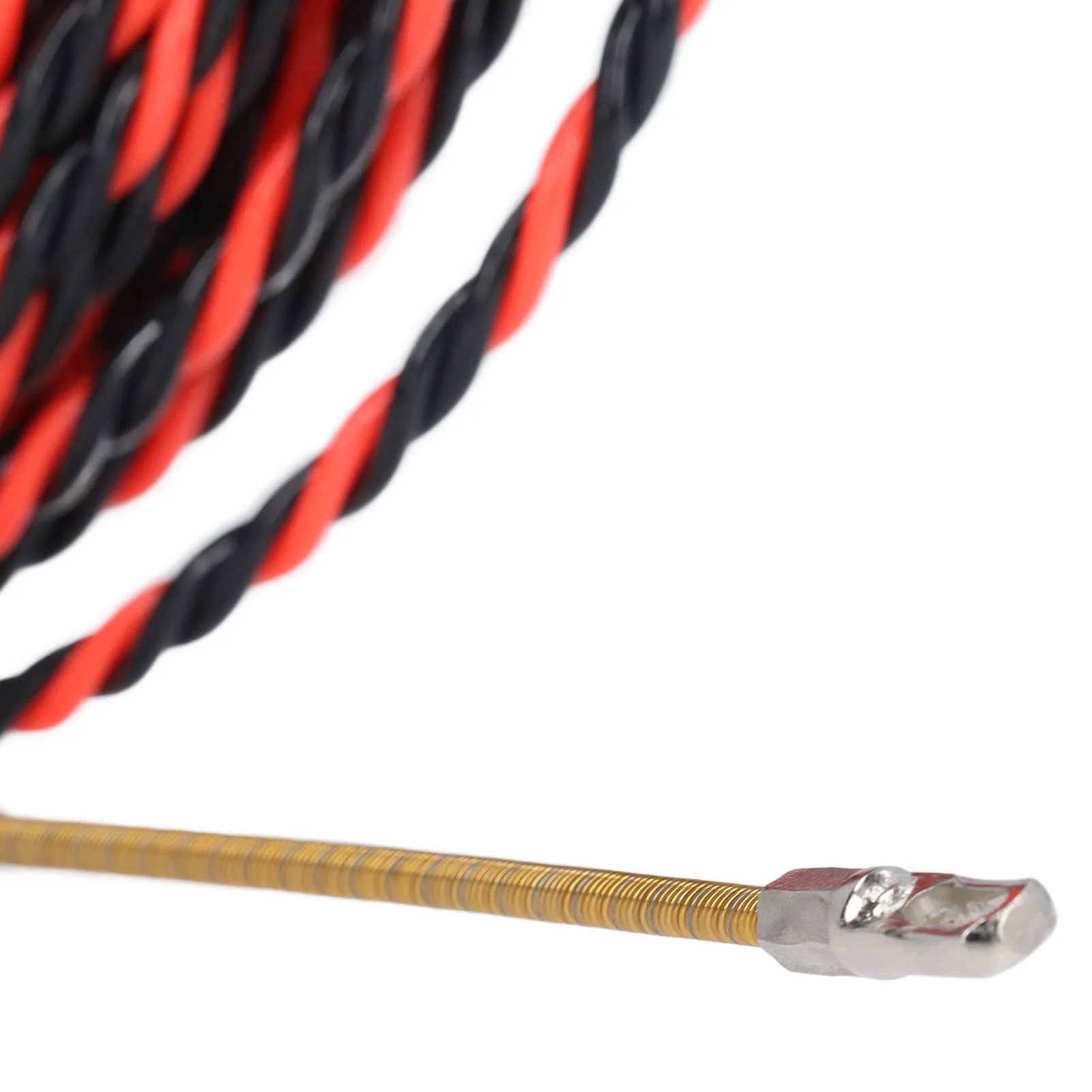 Wire Threader Electrical Wire Threader Flat Head Electrician Threading Device Manual Cable Puller with Gloves Cable Ties