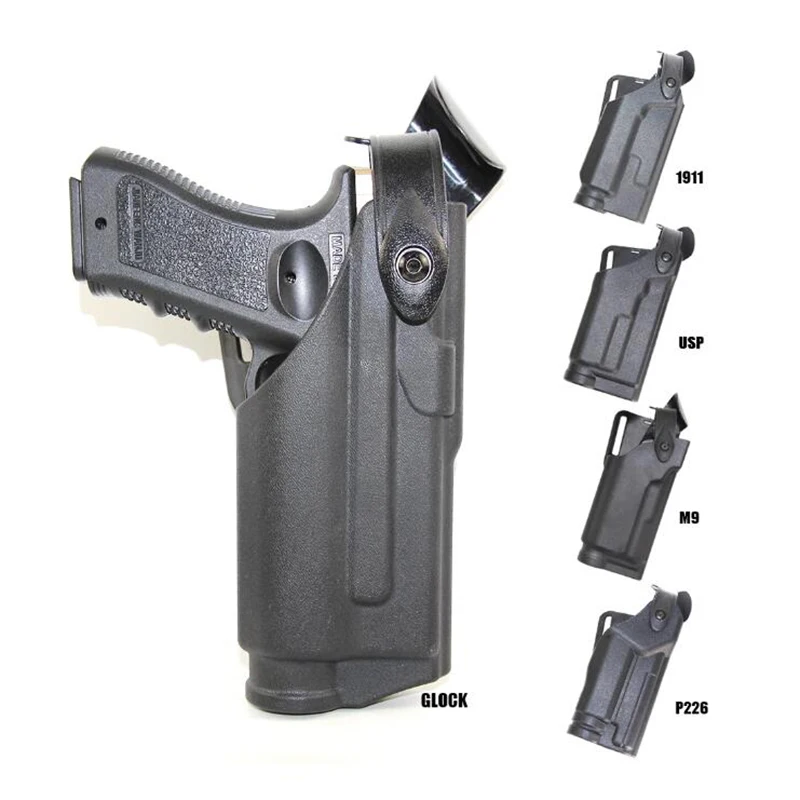 

Glock 17 19/ M9/Sig Sauer P226/Colt 1911/HK USP Military Tactical Gun Case Air Gunner Torch Handgun Military Belt Case