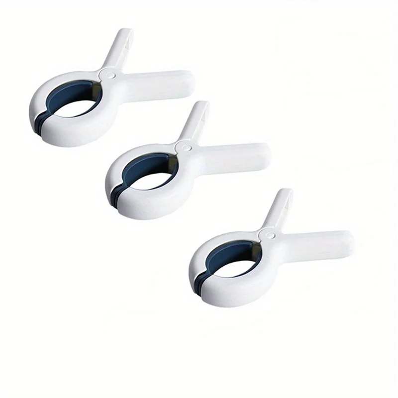 Description Picture 2 of item3pcs Large Beach Towel Clips Plastic Strong Windproof Clothes Pegs Quilt Hanging Clip Reusable Non-slip Fixed Drying Clothespin