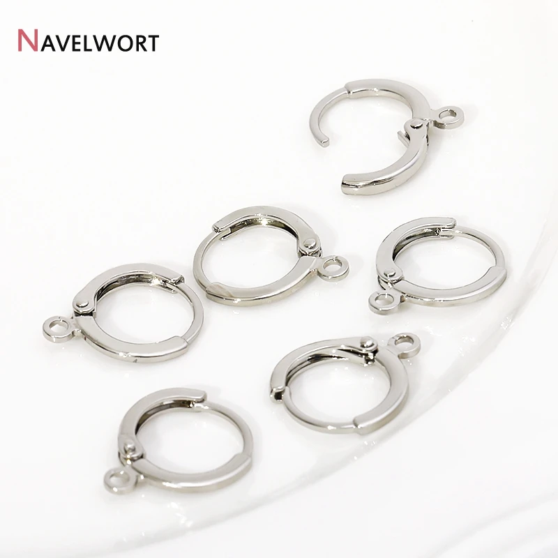 5 짝/몫 14K/18K 골드 도금 라운드 프랑스어 귀걸이 후크, 귀걸이 걸쇠 피팅 Earwire DIY 쥬얼리 액세서리 만들기 도매