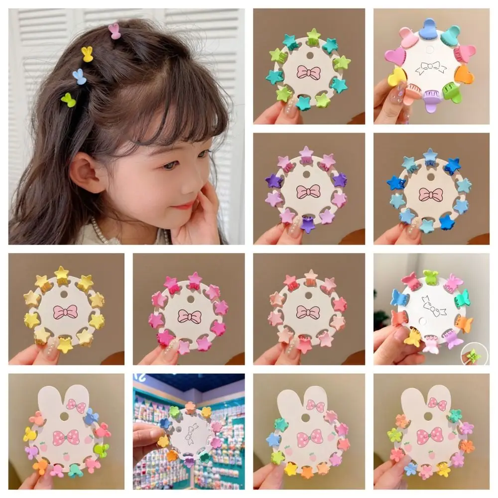 

Hair Accessories Flower Mini Hair Claw Barrettes Mini Hair Claw Star Hair Crab Clip Colorful Hair Clip Heart Mini Hair Claw