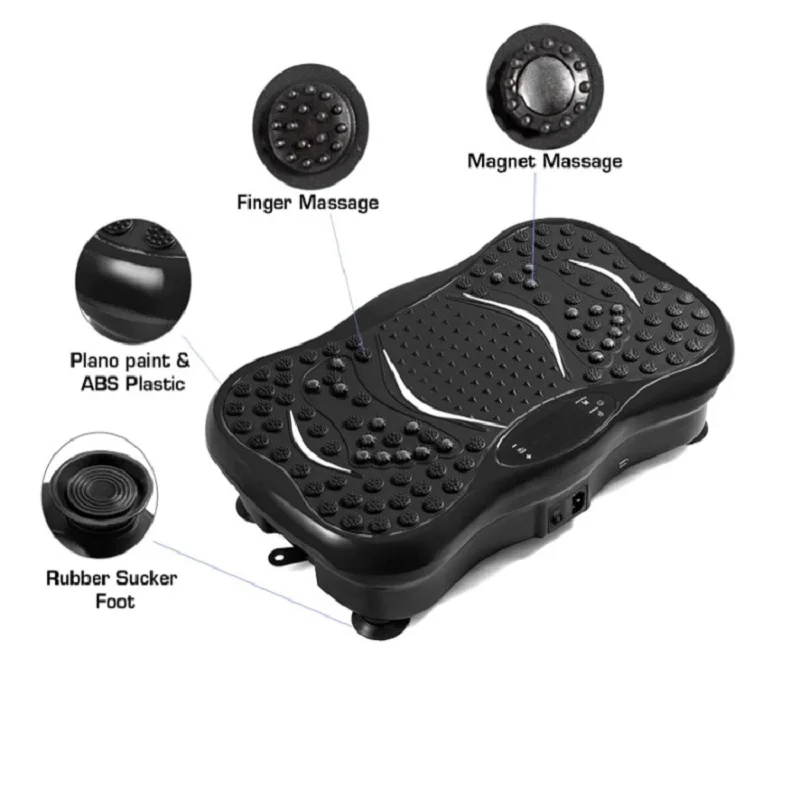 WolFAce Oscillating Vibrating Platform 350Lbs Bluetooth Player LCD Monitor USB Music Intelligent Watch Fitness Machine