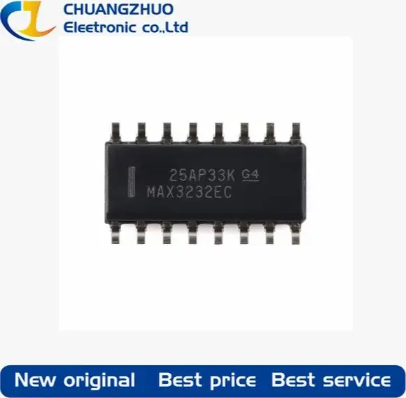 

10Pcs/Lot New original MAX3232ECDR MAX3232EC transceiver 250Kbps 2/2 SOIC-16 RS232 ICs