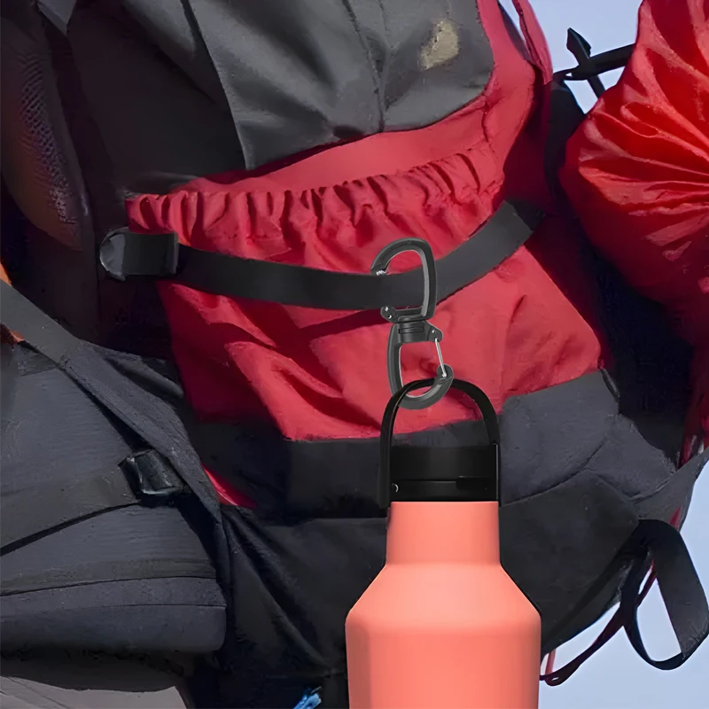 360° Drehbarer Doppel-Karabiner Outdoor-Drehclip Tragbarer S-Ketten-Haken Camping-Doppelhaken für Rucksäcke Schlüsselanhänger Karabiner – Detail 4