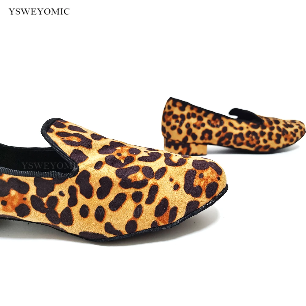 Men And Boys Dance Shoes Suede Leather Men Casual Style Heel 2.5cm 4cm Indoor Dance Club Latin Ballroom Salsa Man Dance Shoes