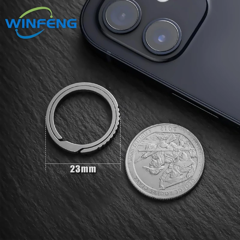 고품질 TC4 티타늄 열쇠 고리 남성 창의력 선물 Keyfobs 공예 열쇠 고리에 대한 슈퍼 경량 교수형 버클 열쇠 고리