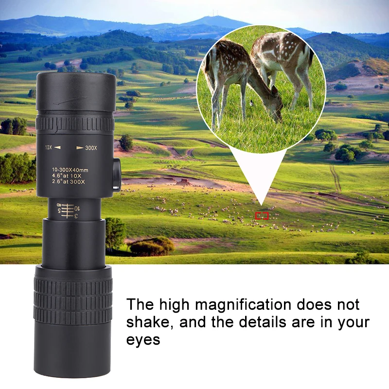 Fanguo-Télescope monoculaire HD 80x100 Zoom Ultra Long lentille prisme