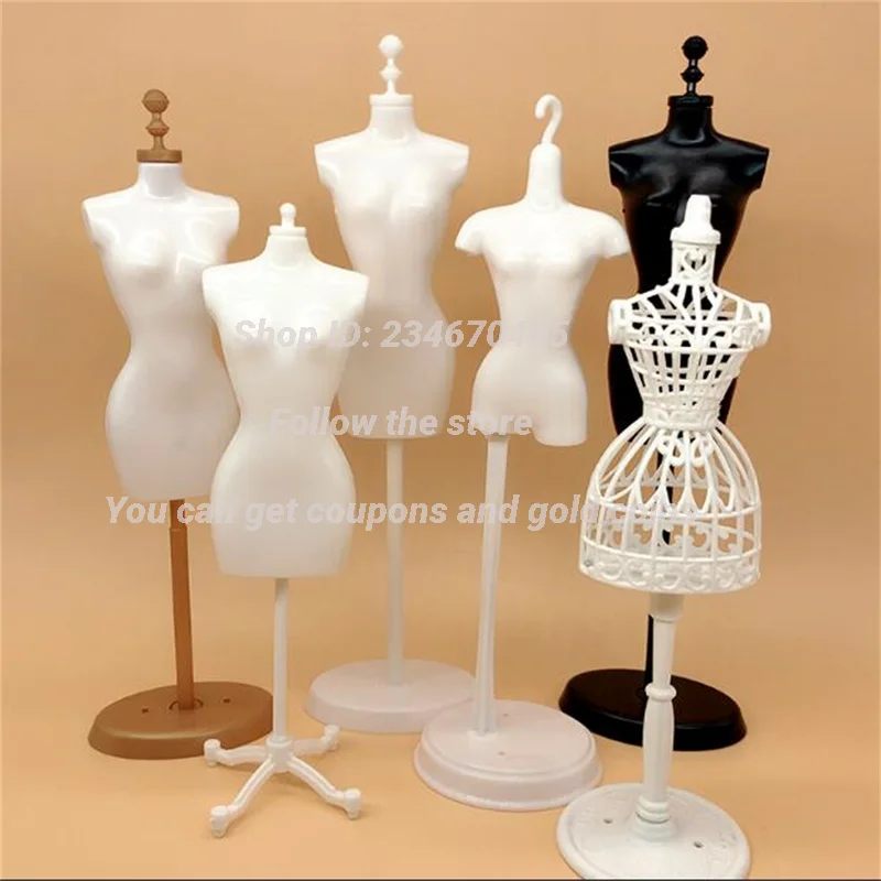 6 Pcs Doll Model Stand Doll Dress Mannequin Stand Mini Model Holder Home  Decor