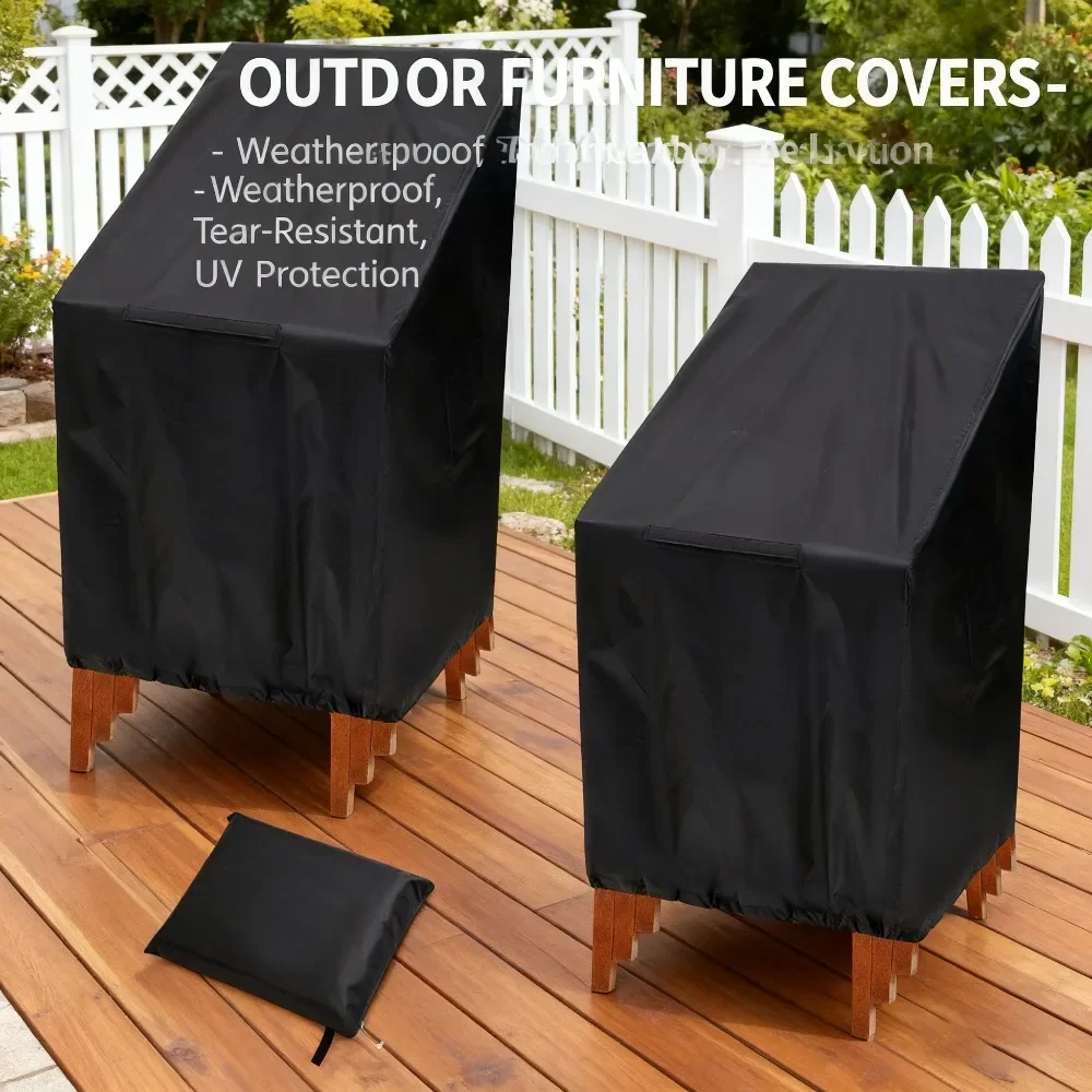 Waterproof Stackable High-Back Dining Chair Protectors