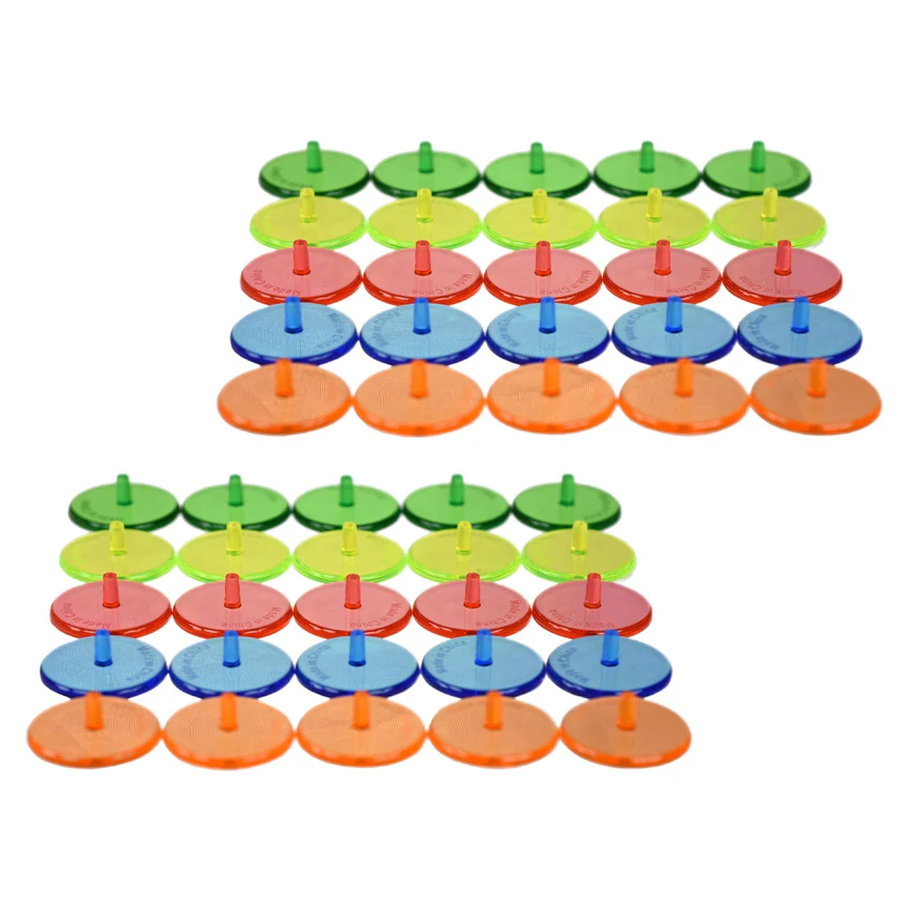 

100 шт. аксессуаров, технические круглые прозрачные маркеры для золота, пластиковое позиционирование