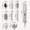 Folding Hair Dryer Negative Ion Home Hot Air Comb Set Wind Salon Hair Styler Tool Professional Hair Dryer EU Plug,A 5