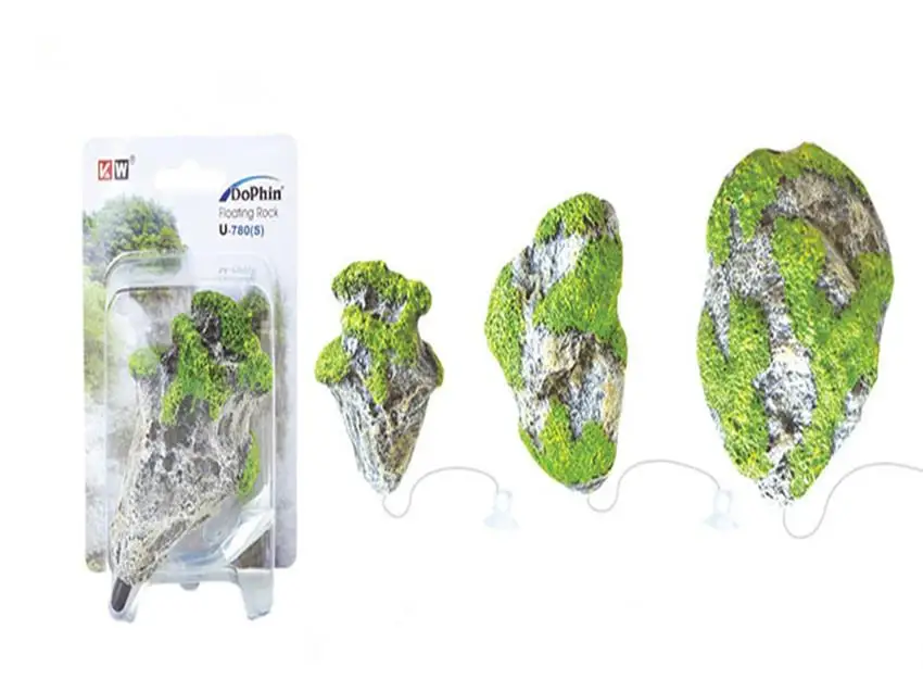 Aquarium Fish Tank Rock Suspended Stones Underwater Landscape DIY S