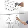 Balcony Folding Shoe Drying Rack Clothes Airer Stainless Steel Laundry Underwear G5AB 5